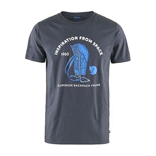 Fjällräven space t-shirt print m, maglietta a maniche corte, uomo, blu (navy), m