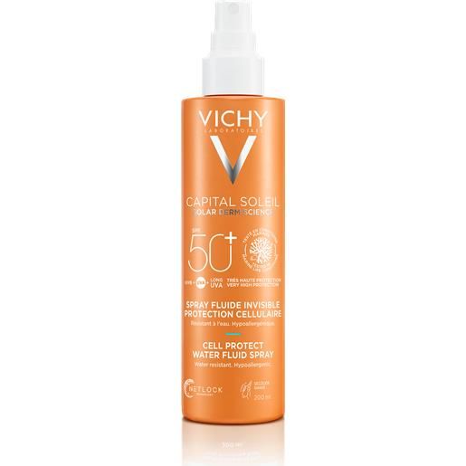 Vichy capital soleil cell protect fluido ultra leggero spray protezione alta spf 50 200 ml