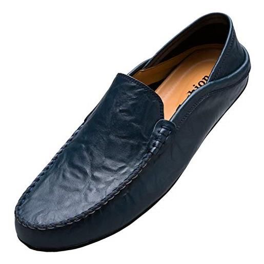 Uomo Qualità Pantofola Blu Scuro/Nero Mocassini Pantofole UK 6-11 MS22 