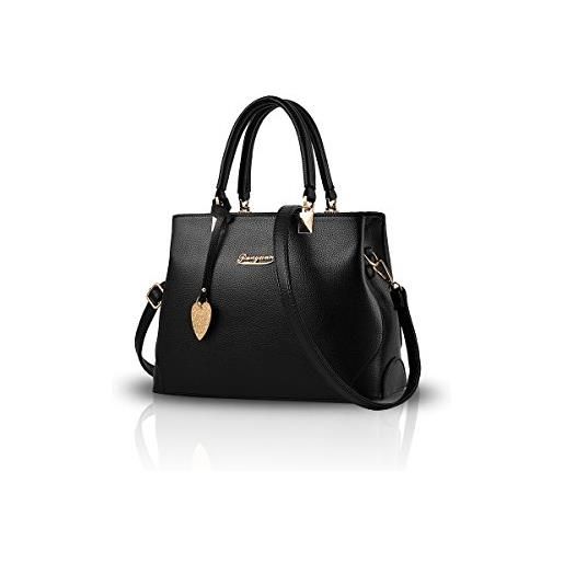 NICOLE & DORIS nicole&doris nuove borsa donna borse a mano borsa di modo donna da spalla borsa borsa a tracolla donna nero