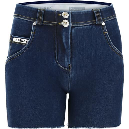 Freddy shorts push up wr. Up® sfrangiati vita regular in denim navetta ecologico