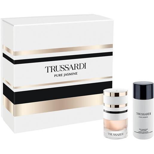Trussardi - pure jasmine eau de parfum 60 ml. - cofanetto