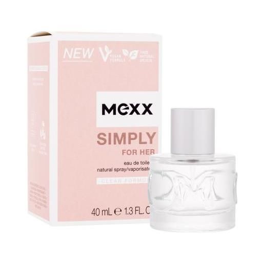 Mexx simply 40 ml eau de toilette per donna