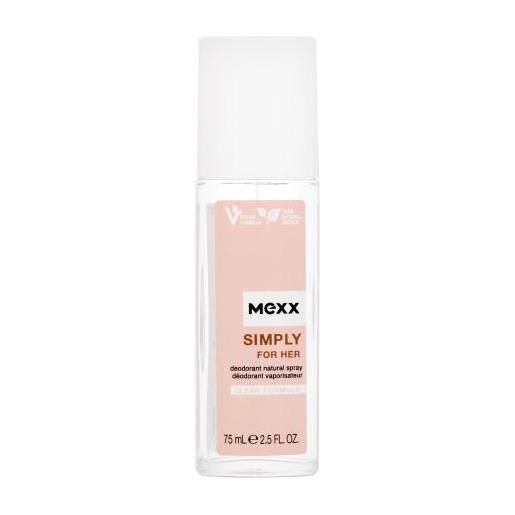 Mexx simply 75 ml spray deodorante per donna