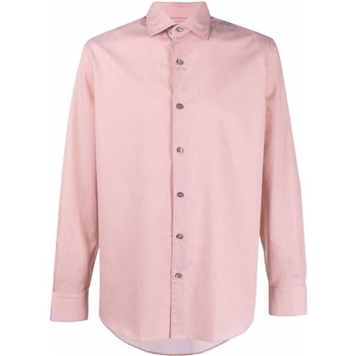 Zegna camicia button-down - rosa