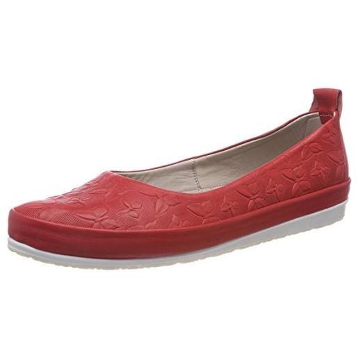 Andrea Conti 0025783, ballerine punta chiusa donna, colore: rosso, 36 eu