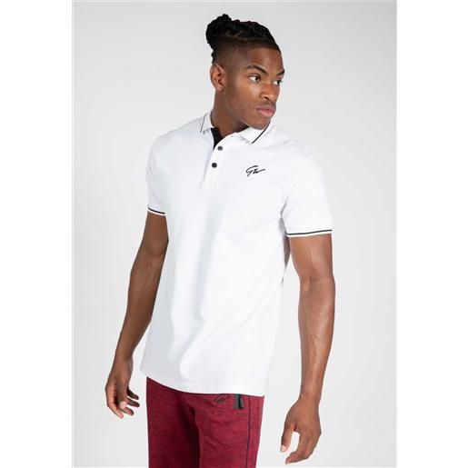 Gorilla Wear delano polo bianco nero