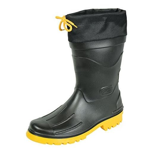 MADSea nils-hannes stivali di gomma stivali da pioggia uomo ragazzo nero altezza media, colore: nero, dimensioni: 46 eu