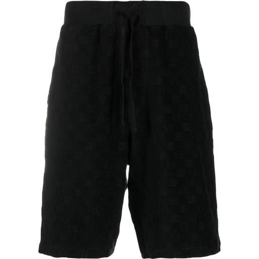 AMBUSH shorts sportivi con monogramma - nero