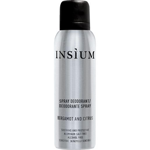 INSIUM insìum deodorante spray bergamot and citrus 100ml