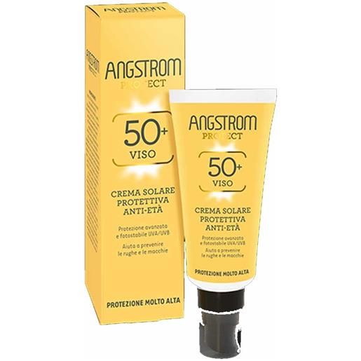 Angstrom protect spf50+ crema solare protettiva anti età viso, 40ml