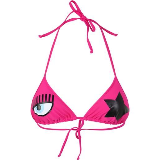 CHIARA FERRAGNI top bikini maxi logomania