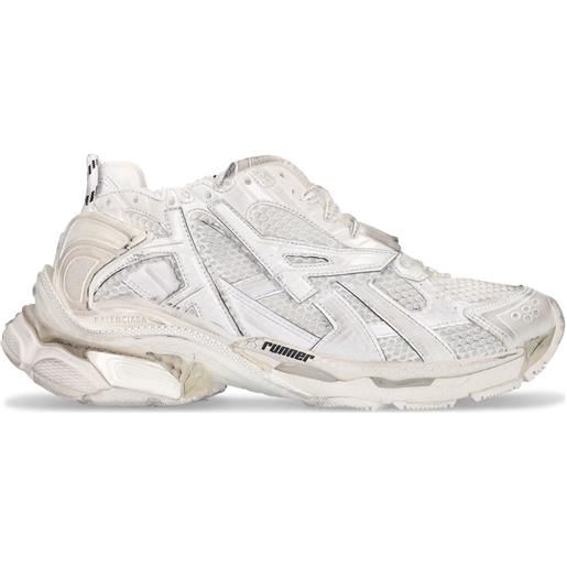 BALENCIAGA sneakers runner in similpelle e mesh 60mm