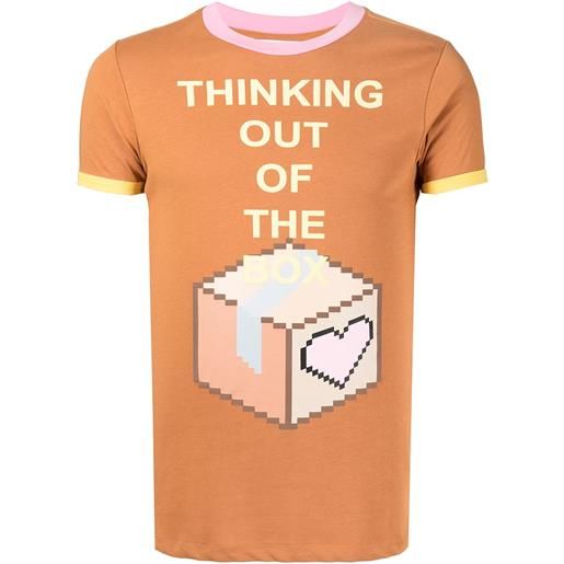 Natasha Zinko t-shirt thinking out of the box - arancione