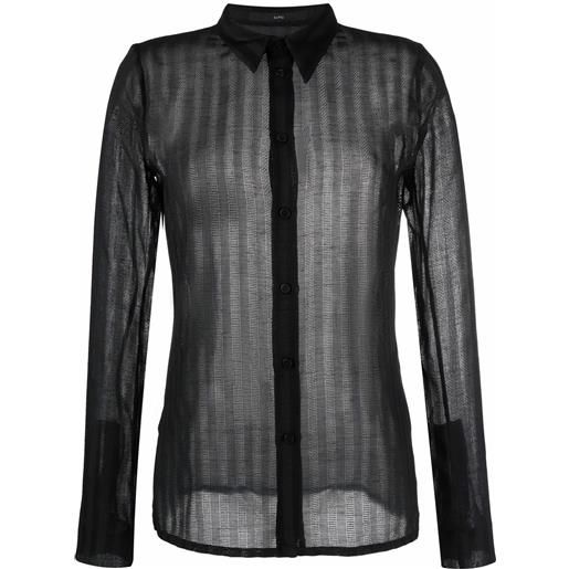 SAPIO camicia a righe - nero