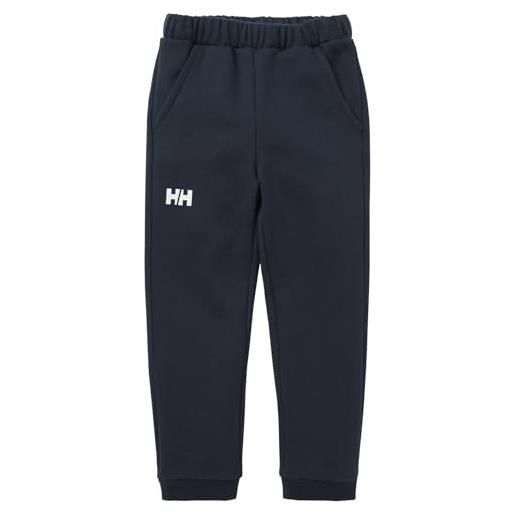 Helly Hansen pantaloni k hh logo 2.0, sportivi unisex-bambini, 597 navy, 4 years