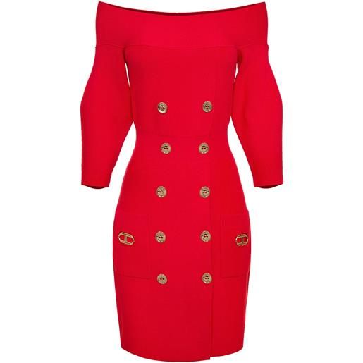 Elisabetta franchi robe-manteau colore rosso