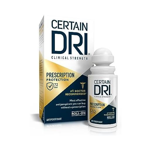 Certain Dri anti-perspirant, roll-on, prescrizione strength, 1.2 oz. 