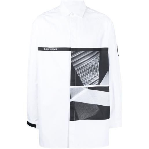 A-COLD-WALL* camicia con stampa grafica - bianco