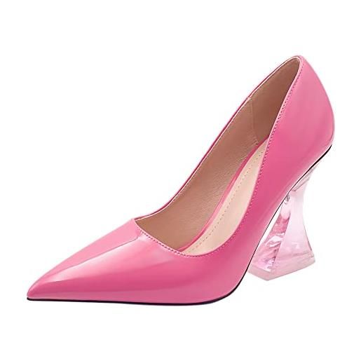 Xiedeai donna scarpe col tacco - signore pumps punta tacco alto nozze festa abito eleganti scarpe 10cm high heels