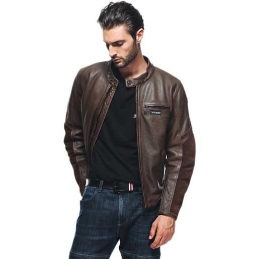 Dainese Outlet merak leather jacket marrone 52 uomo