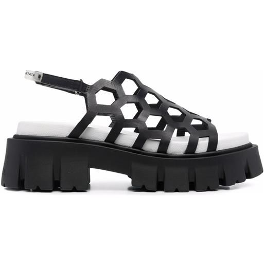 Premiata sandali con dettaglio cut-out - nero