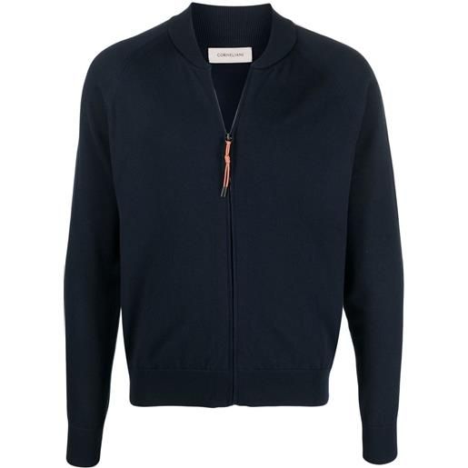 Corneliani giacca sportiva con banda laterale - blu