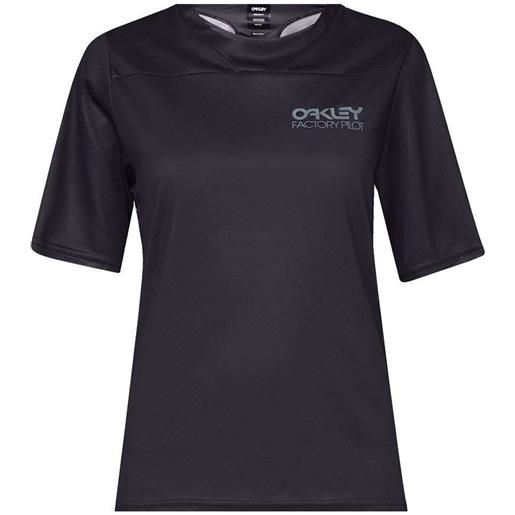 OAKLEY abbigliamento abbigliamento donna maglie mtb maglia oakley factory pilot lite ss donna blackout
