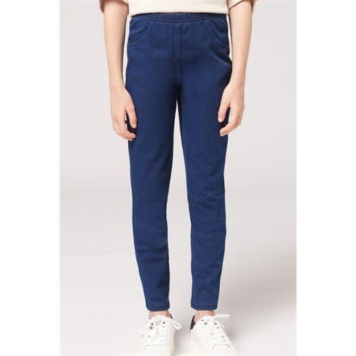 Calzedonia jeggings denim bambina blu