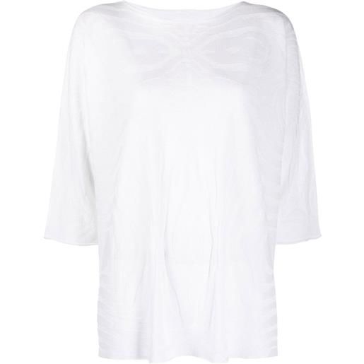 Le Tricot Perugia t-shirt girocollo - bianco