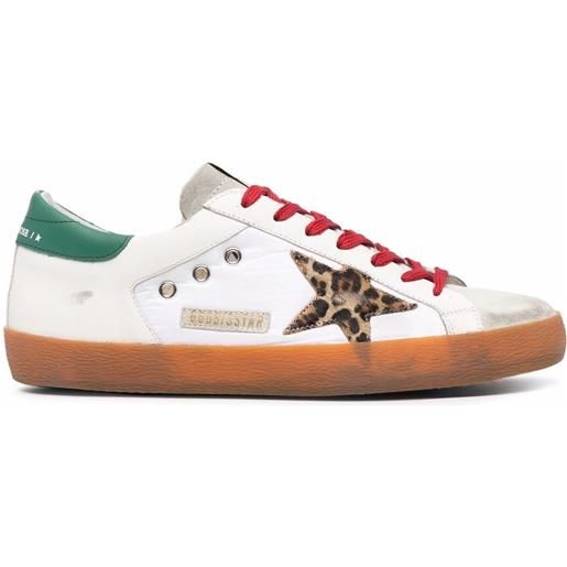 Golden Goose sneakers super-star con stampa - bianco