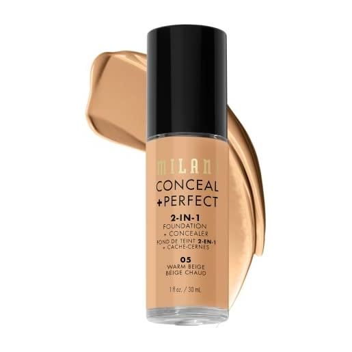 Milani conceal + perfect 2-in-1 foundation + concealer - warm beige