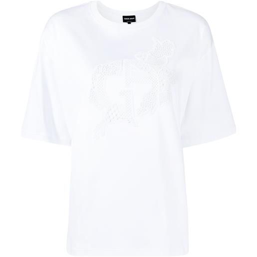 Giorgio Armani t-shirt con stampa - bianco