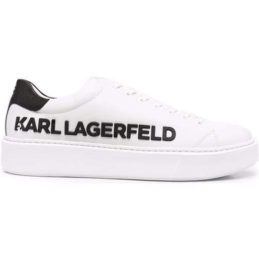 Karl Lagerfeld sneakers karl injekt con logo goffrato - bianco