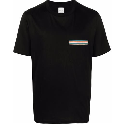Paul Smith t-shirt con taschino - nero