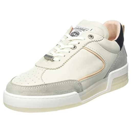 Shabbies Amsterdam shs1172, scarpe da ginnastica donna, bianco offwhite silver black, 37 eu