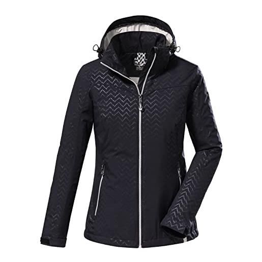 Killtec women's giubbotto softshell con cappuccio staccabile con zip - kos 176 wmn sftshll jckt, dark rose, 40, 38390-000