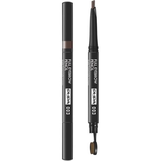 Pupa full eyebrow pencil 003 - dark brown