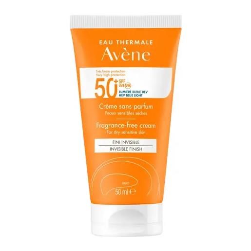 AVENE (Pierre Fabre It. SpA) avene solare crema protezione spf50+ senza profumo 50ml - protezione solare per pelle sensibile e secca