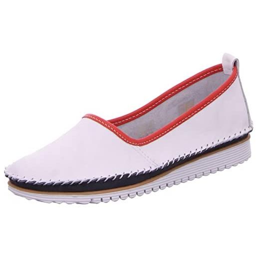 Andrea Conti 0023661, pantofole donna, bianco rosso d blu, 41 eu