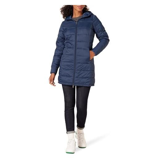 Amazon Essentials cappotto di piumino leggero impermeabile con cappuccio (taglie forti disponibili) donna, verde scuro, xxl