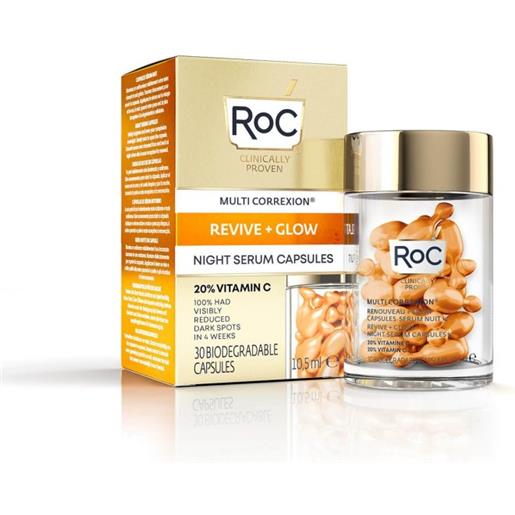 ROC OPCO LLC multi correxion® revive + glow night serum capsules roc 30 capsule