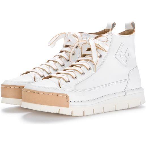 Bng real shoes | sneakers la perla high bianco