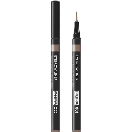 Pupa eyebrow liner pennarello sopracciglia effetto microblading 001 - ash brown