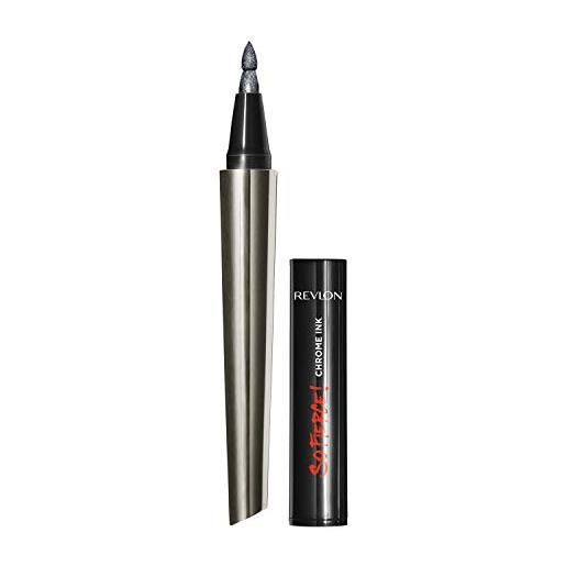 REVLON chrome ink liquid eyeliner a penna color metallico a lunga durata 901 gunmetal - 0.9g