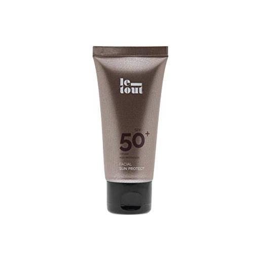 Le-Tout crema viso protezione solare 50+ Le-Tout - antimacchie (50 ml) - alta protezione per il viso - protegge dai raggi ultravioletti e idrata la pelle. 50 ml