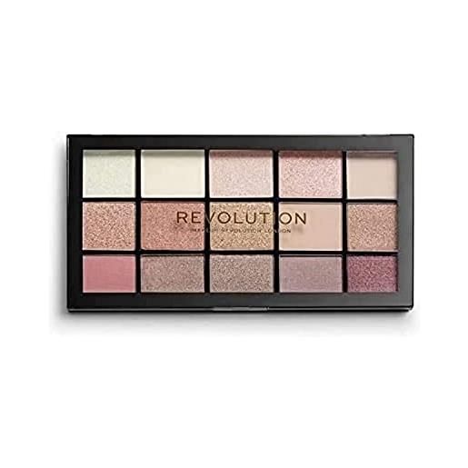 Makeup Revolution, reloaded, palette di ombretti, altamente pigmentata, iconic 3.0, 15 tonalità, finiture opache e shimmer, 16,5 g