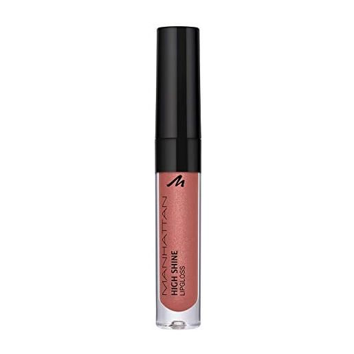 Manhattan high shine lucidalabbra per labbra luccicanti con una semplice applicazione, 24 o (rosa), 2.9 ml
