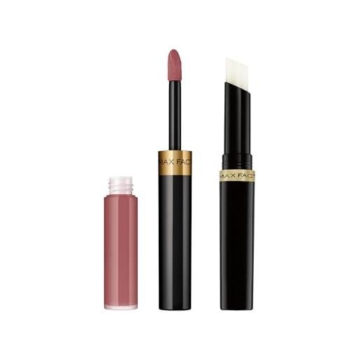 Max Factor - lipfinity lip colour - rossetto lunga durata e gloss idratante con applicazione bifase - nuance 016 glowing - 2.3 ml e 1.9 g