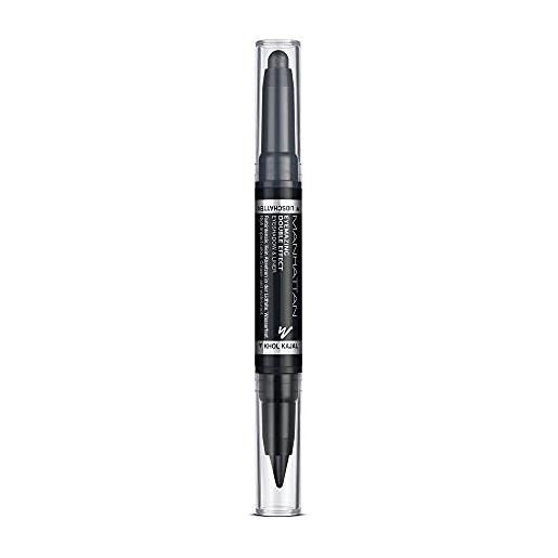 Manhattan eyemazing ombretto e matita a doppio effetto - nero 2-in-1, 001 in the black, 1 x 0,7 g e 1 x 0,9 g
